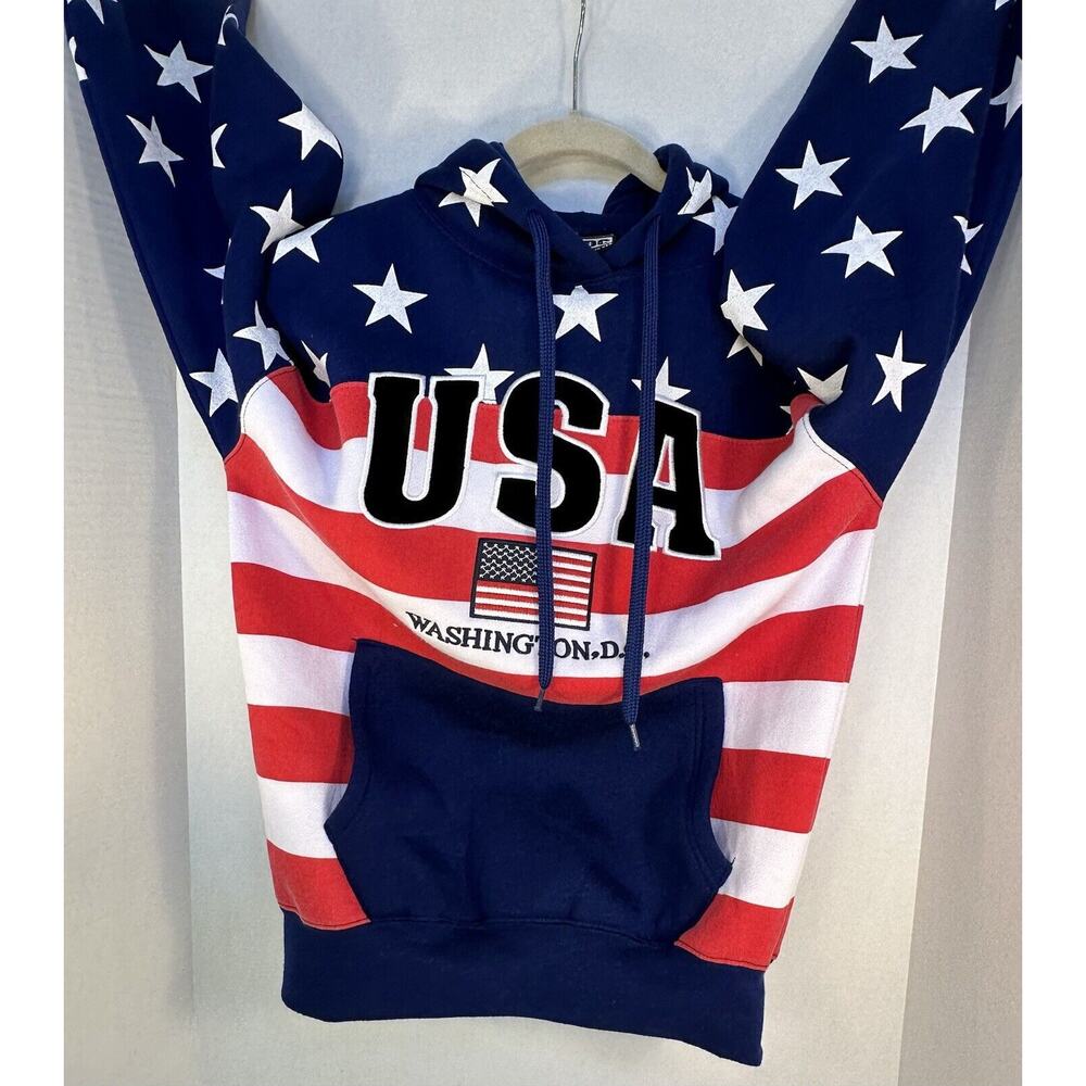 USA Washington DC Pullover sweaters unisex Hoodie Sz M Unisex, STITCHED GRAPHICS - Picture 6 of 14